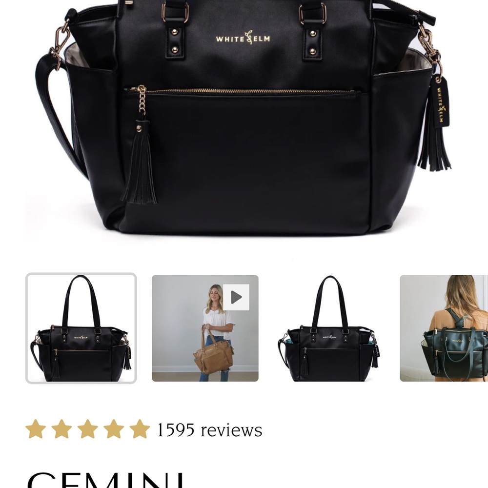 West Elm Gemini convertible backpack in black
